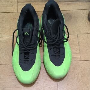 Adidas Black and Green Sneakers